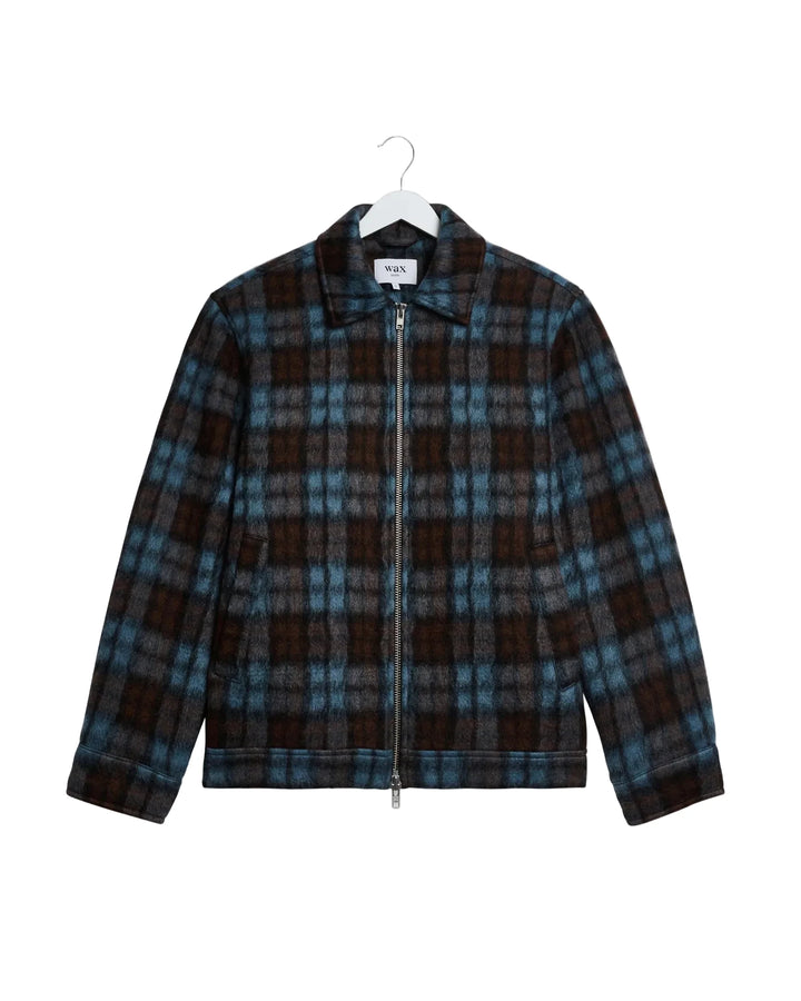 Wax London - Blue & Brown Mohair Heath Jacket
