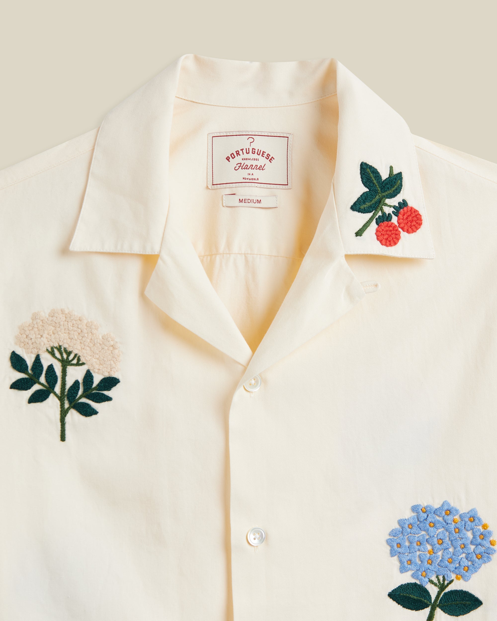 Portuguese Flannel - Embroidery Flowers – Blackbyrd Goods