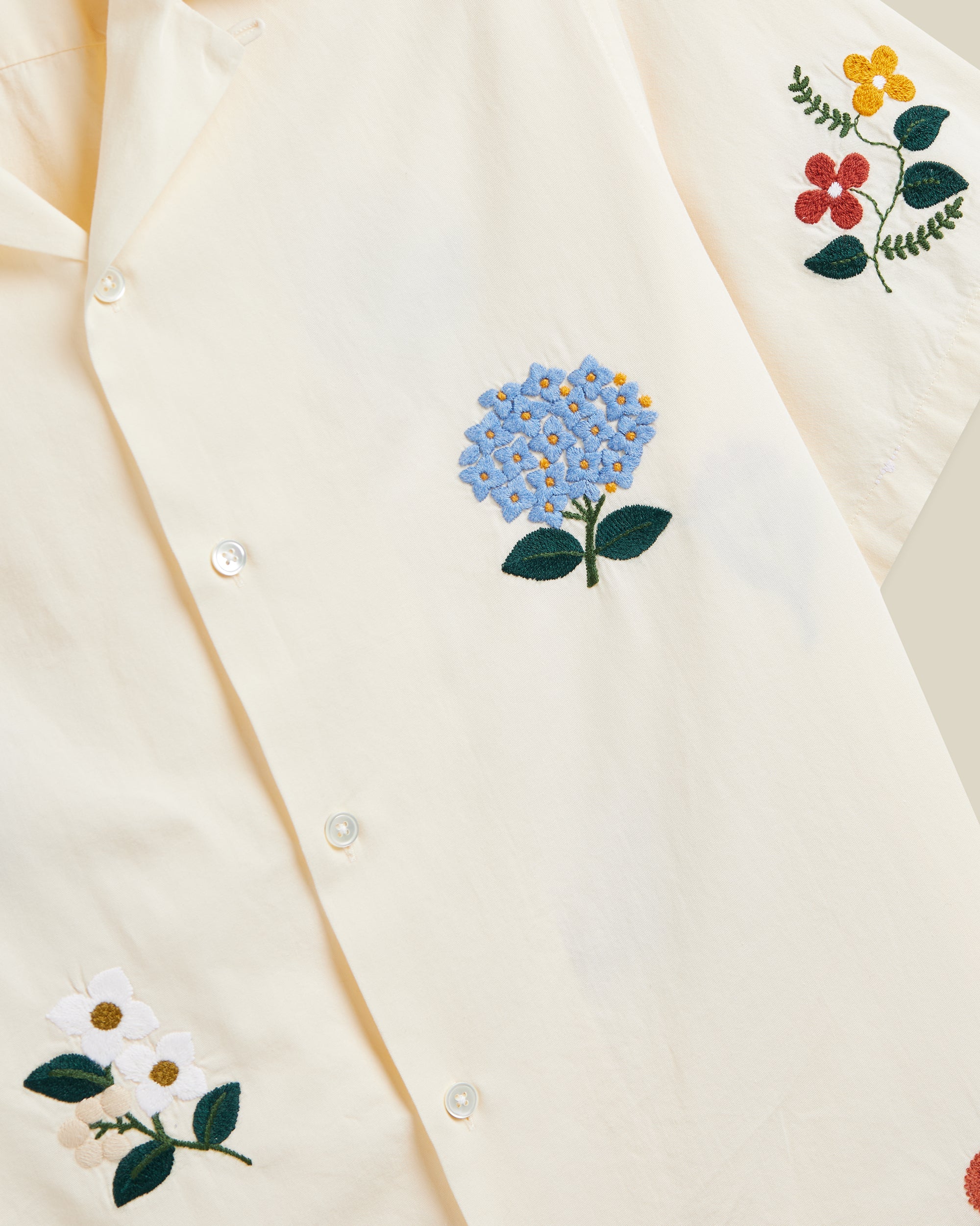 Portuguese Flannel - Embroidery Flowers – Blackbyrd Goods