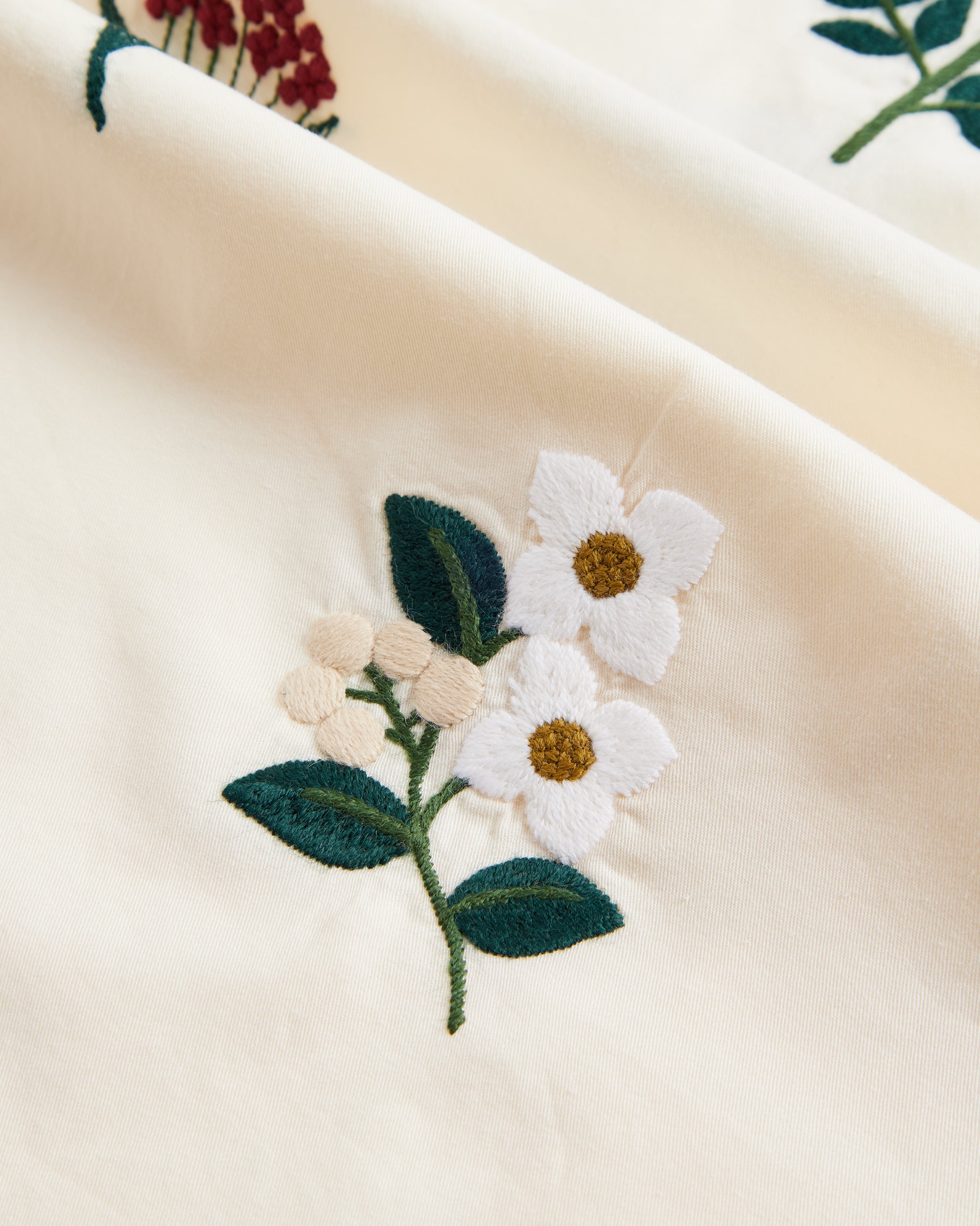 Portuguese Flannel - Embroidery Flowers – Blackbyrd Goods