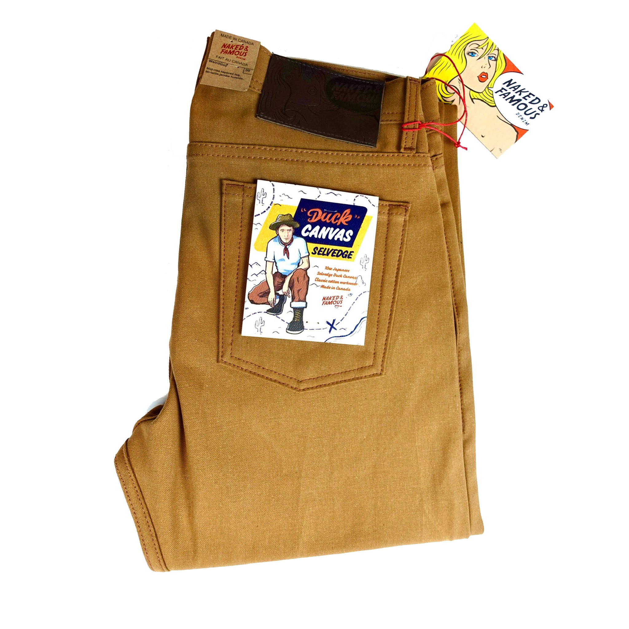 Naked & Famous Weird Guy Duck Canvas Chinos – Blackbyrd Goods