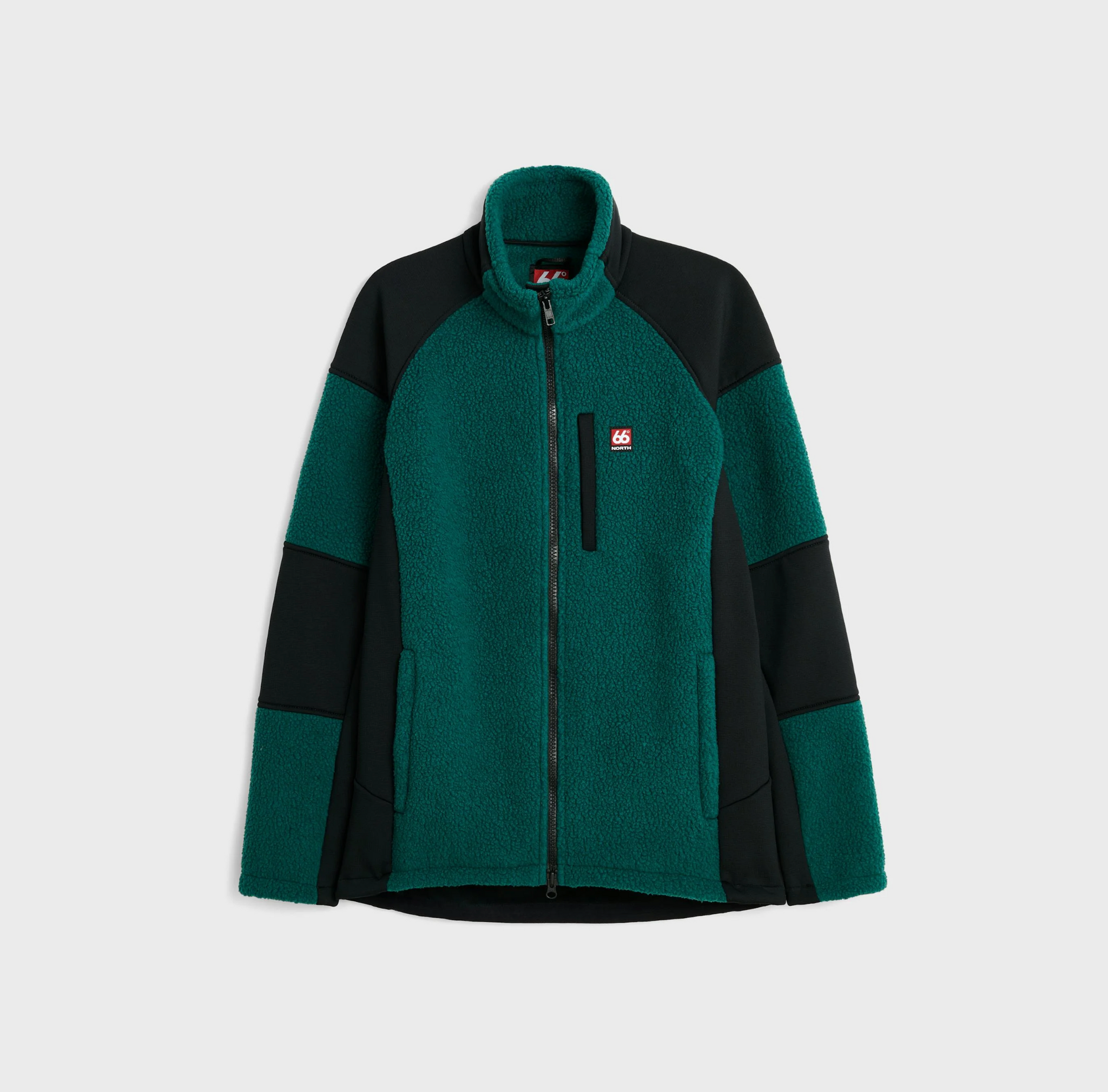 66 North - Tindur Shearling Jacket Dark Malachite – Blackbyrd Goods