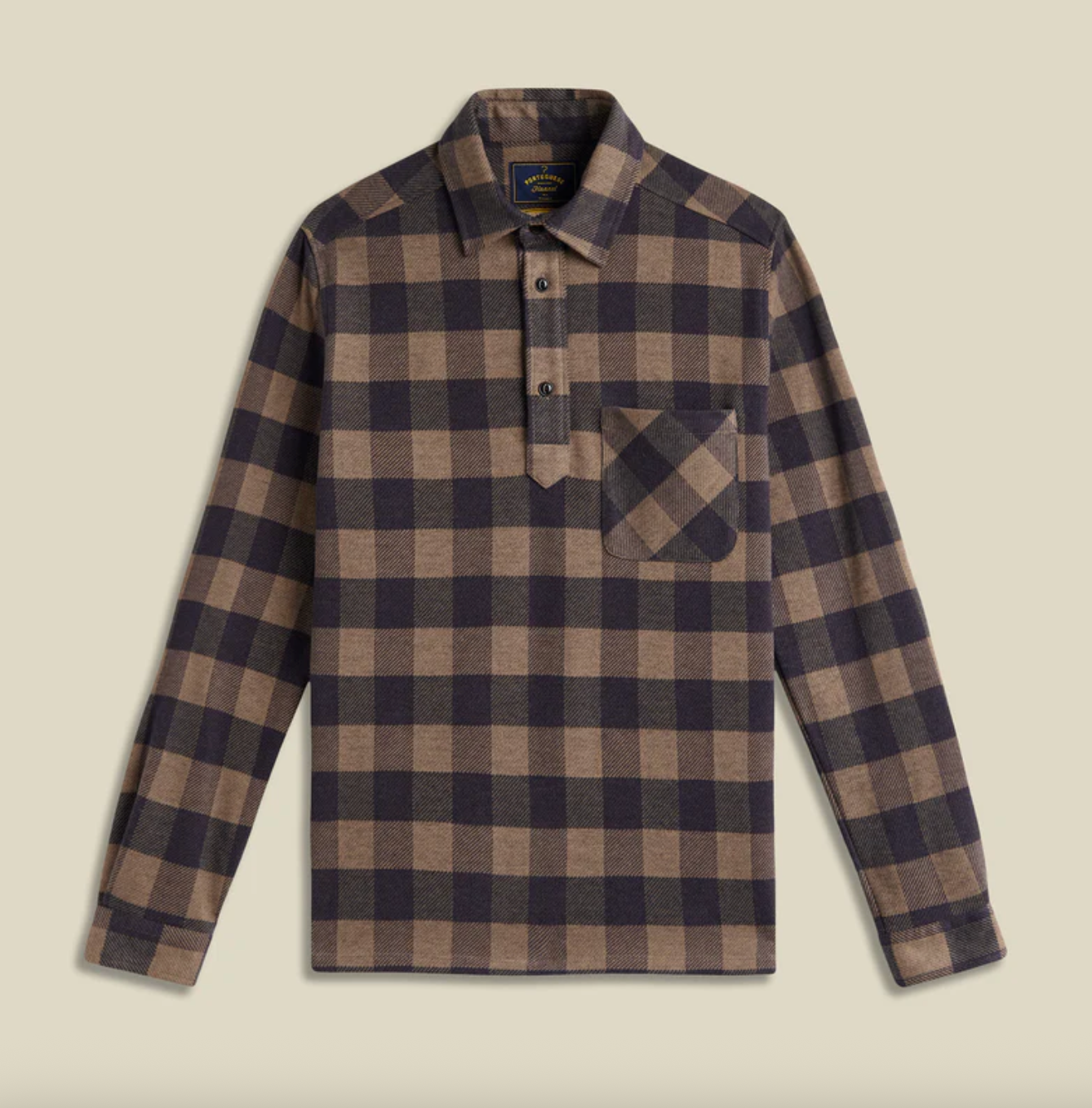 Portuguese Flannel - Altitude Popover Navy – Blackbyrd Goods