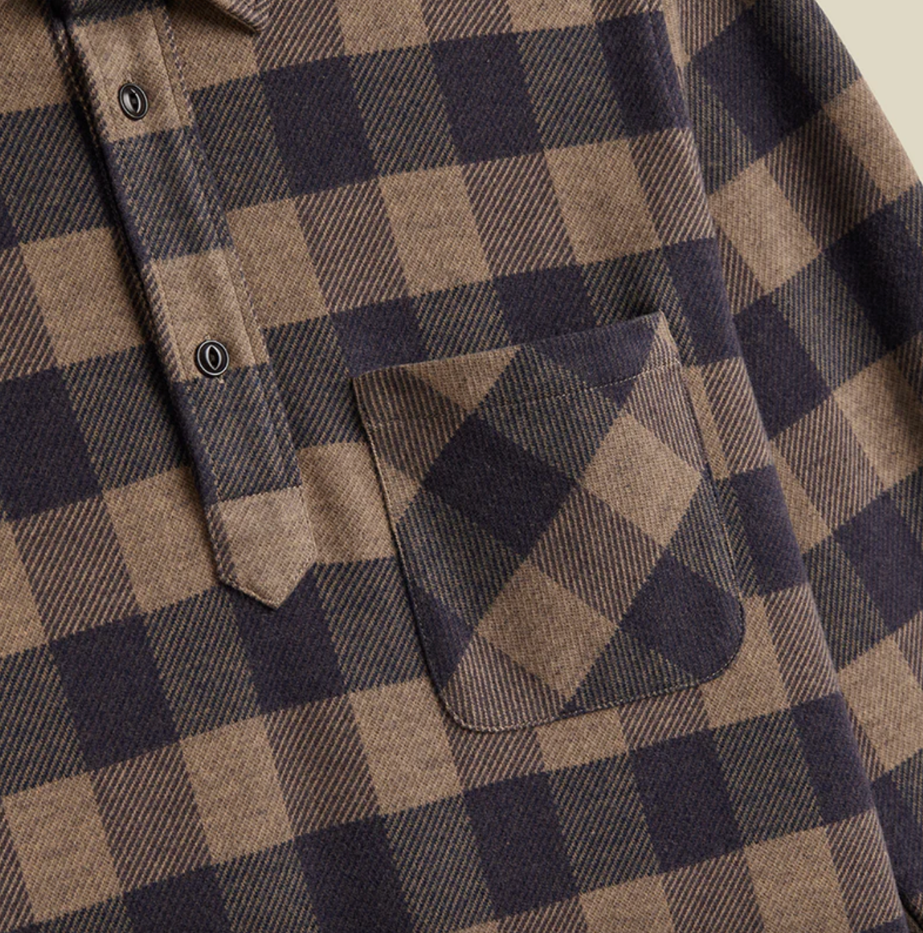 Portuguese Flannel - Altitude Popover Navy – Blackbyrd Goods
