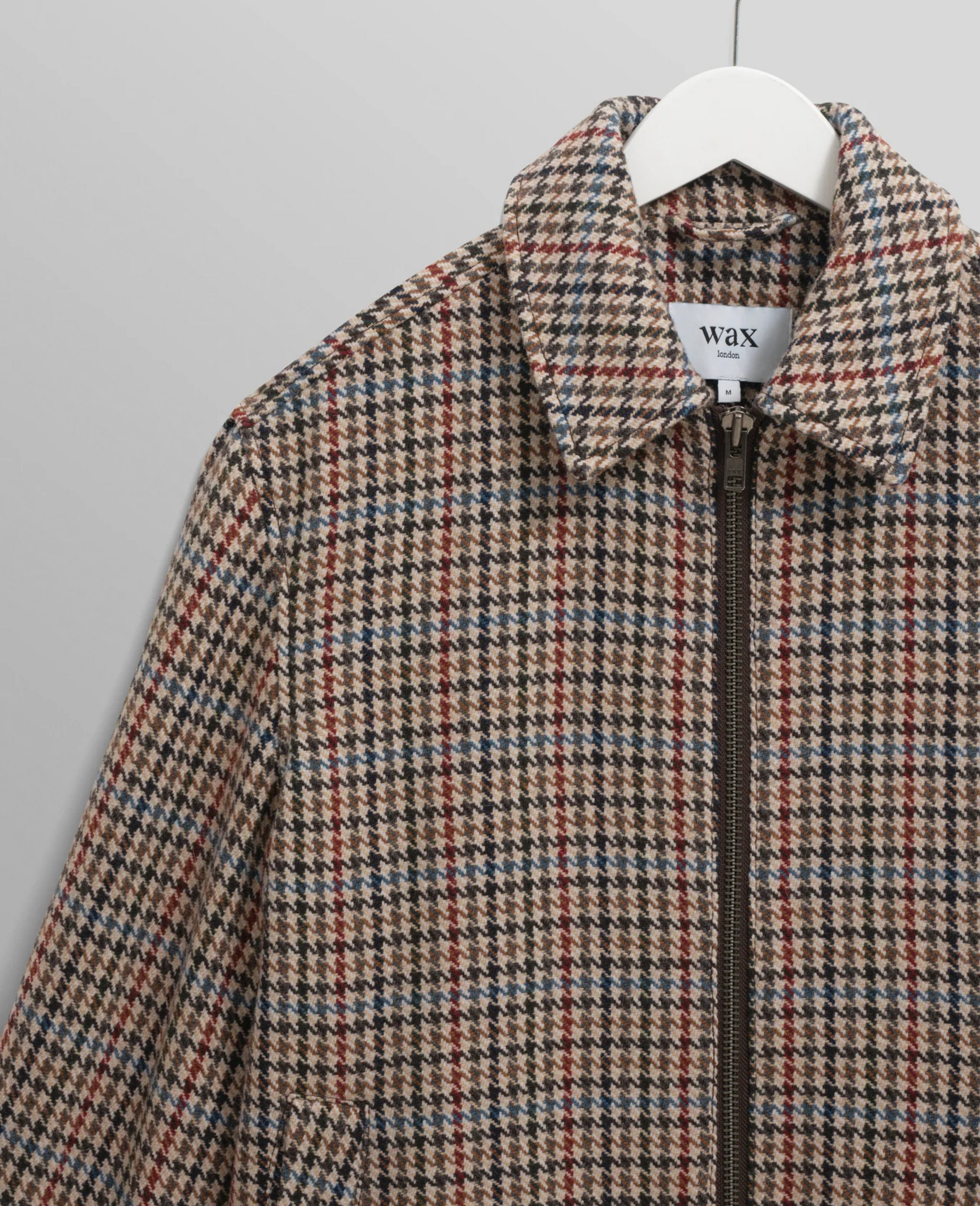 ジャケット・アウター Houndstooth Wool Jacket 36 Wax London - Heath Natural Houndstooth Italian Wool Jacket