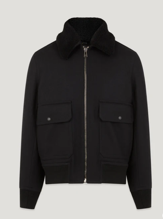 Belstaff - Shearling Collar Welder Jacket