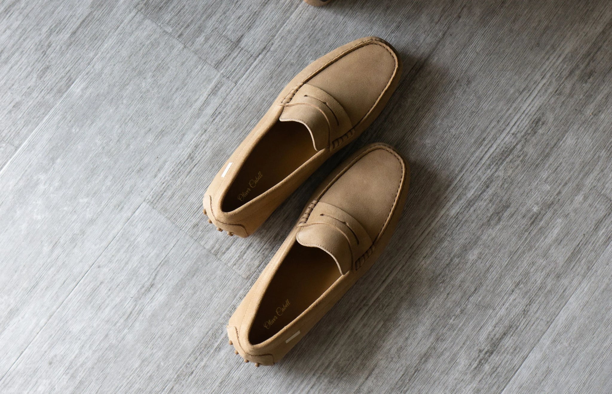 Oliver Cabell Men\'s Sz. 43 Suede Driver Loafer In Sand Oliver Cabell Men main image 3