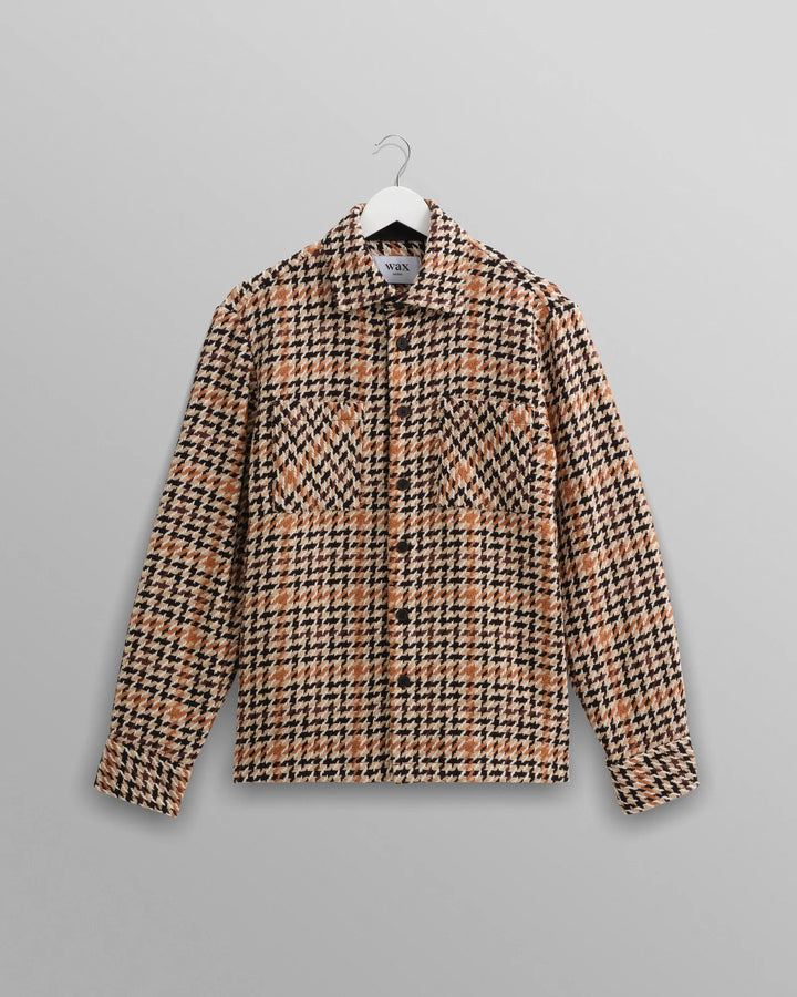 Wax London - Houndstooth Weave Overshirt
